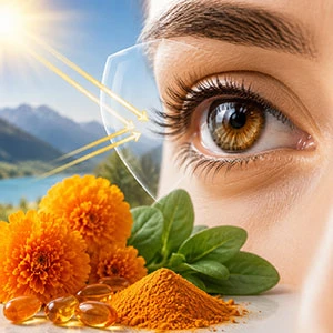 Nuċċalijiet tax-Xemx Naturali Lutein U Zeaxanthin Għall-Għajnejn